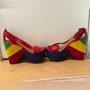 Ralph Lauren Multicolor Wedge Sandals